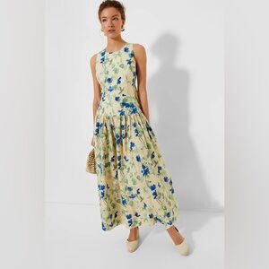 Tuckernuck Bellflower Blooms Ezra Maxi Dress Size Medium